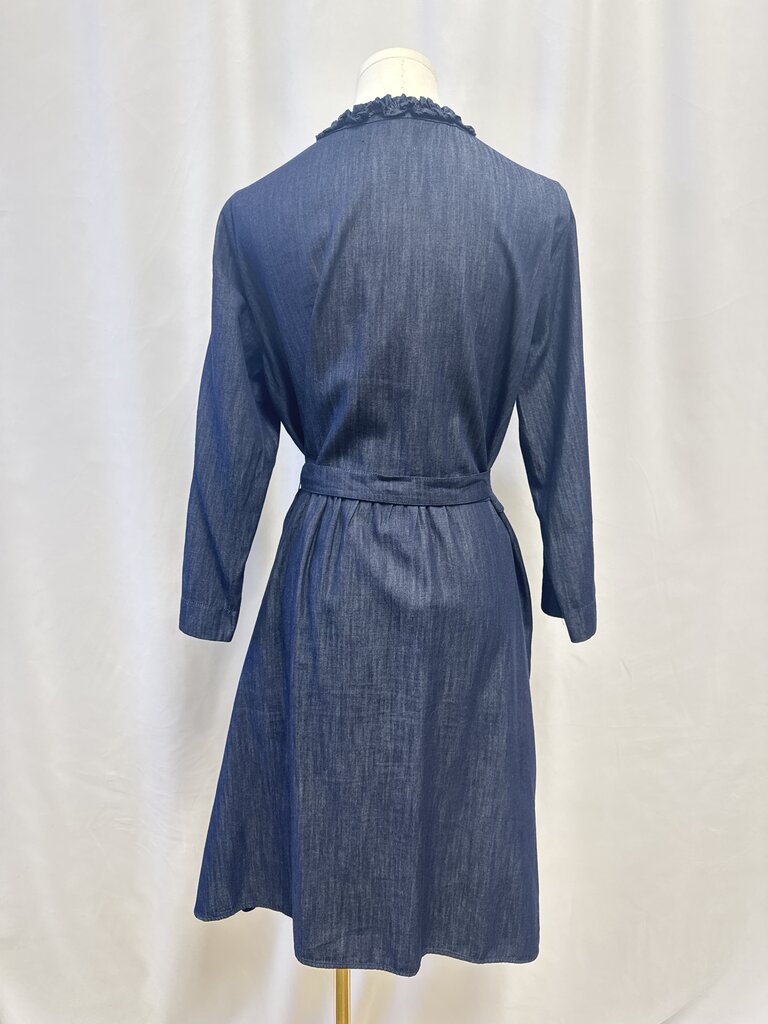 Max Mara Dneim Ruffle Dress