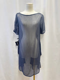 XD Xenia Designs Grey Sheer Tunic NWT