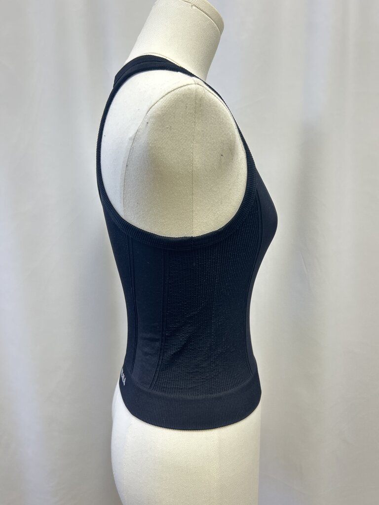 Alala Black Ribbed Sports Bra NWT