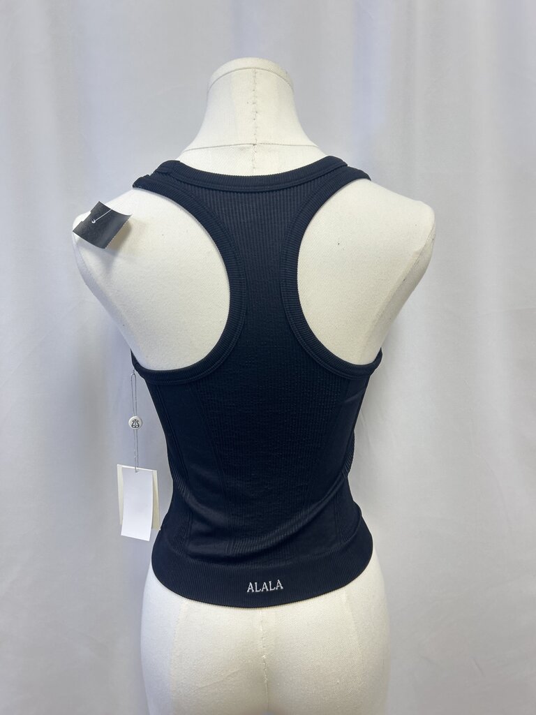 Alala Black Ribbed Sports Bra NWT