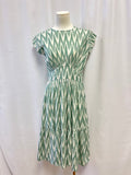 Oliphant Green Ikat Maxi Dress