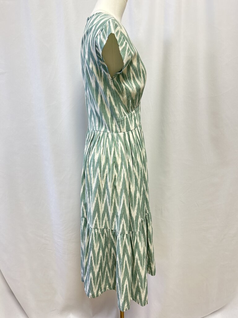 Oliphant Green Ikat Maxi Dress