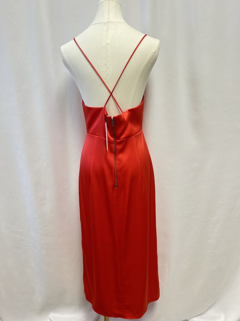 alice + olivia Red Satin Slip Dress NWT