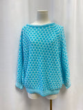 Lilly Pulitzer Aqua Knit Sweater NWT