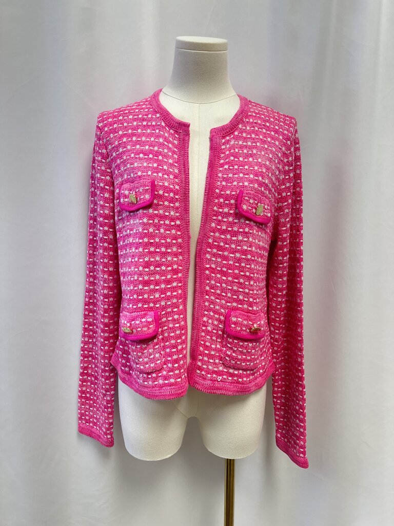Lilly Pulitzer Pink Knit Cardigan Sweater NWT