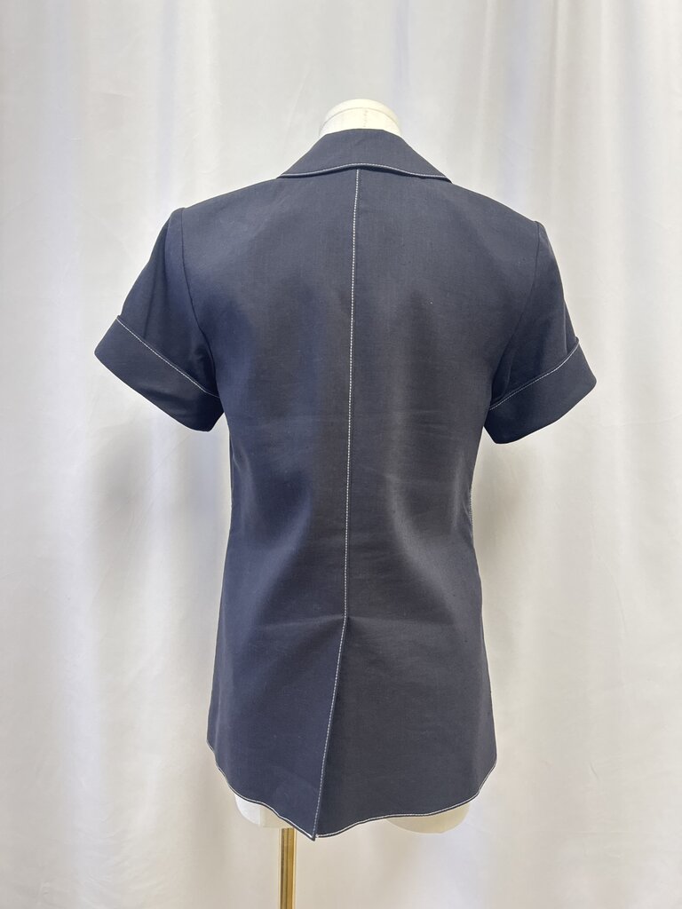 Veronica Beard Blue Short Sleeve Blazer
