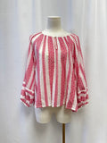 Boo Gemes Red Boho Top