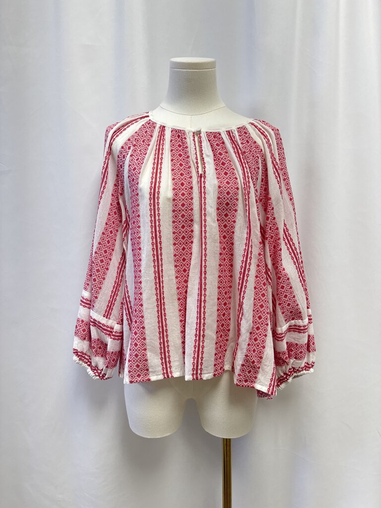 Boo Gemes Red Boho Top