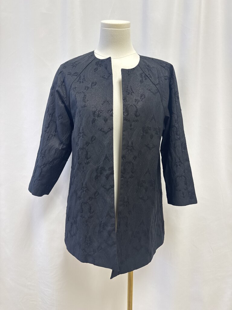 Eileen Fisher Black Brocade Jacket