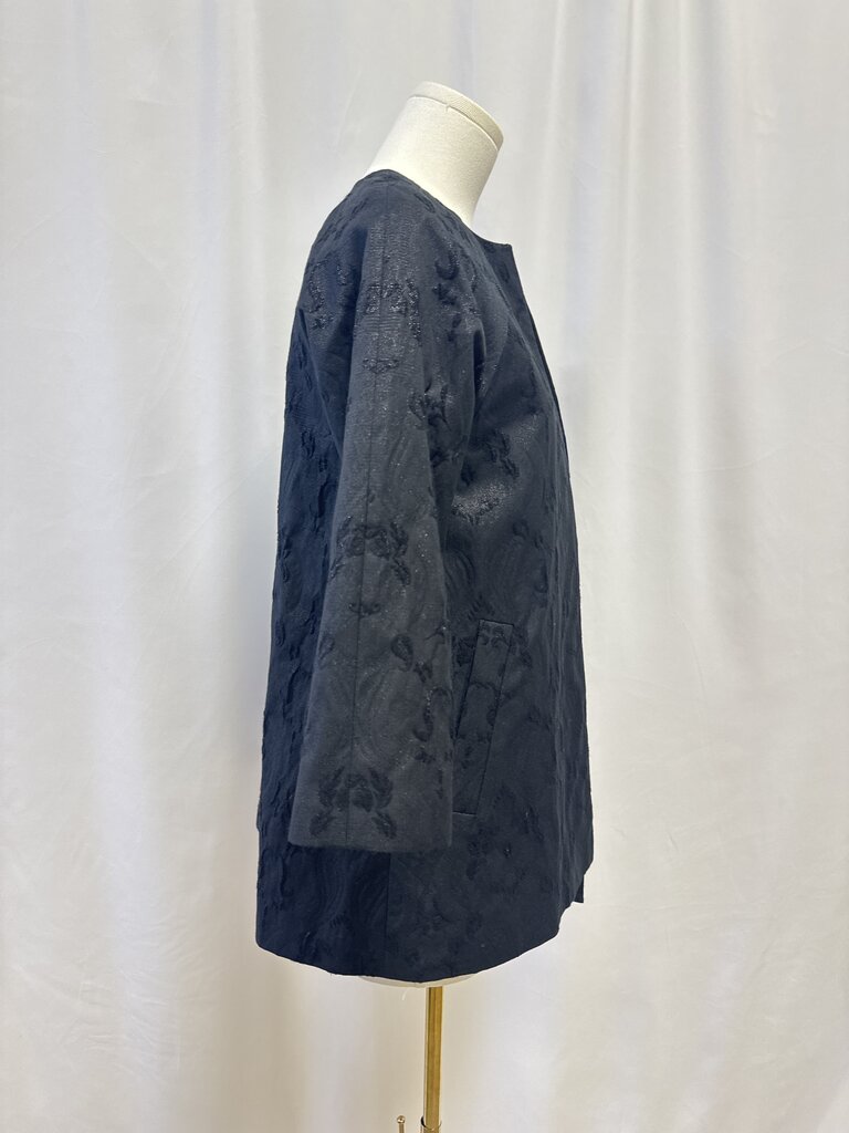 Eileen Fisher Black Brocade Jacket