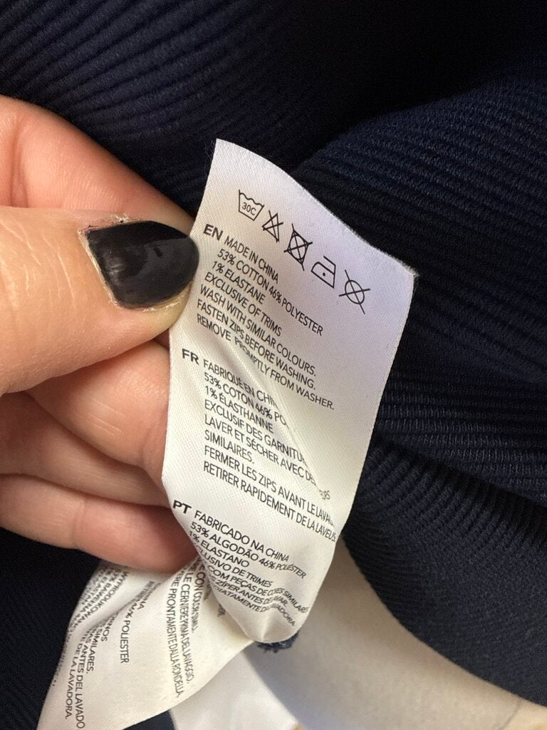 Varley Navy Ribbed Half Zip