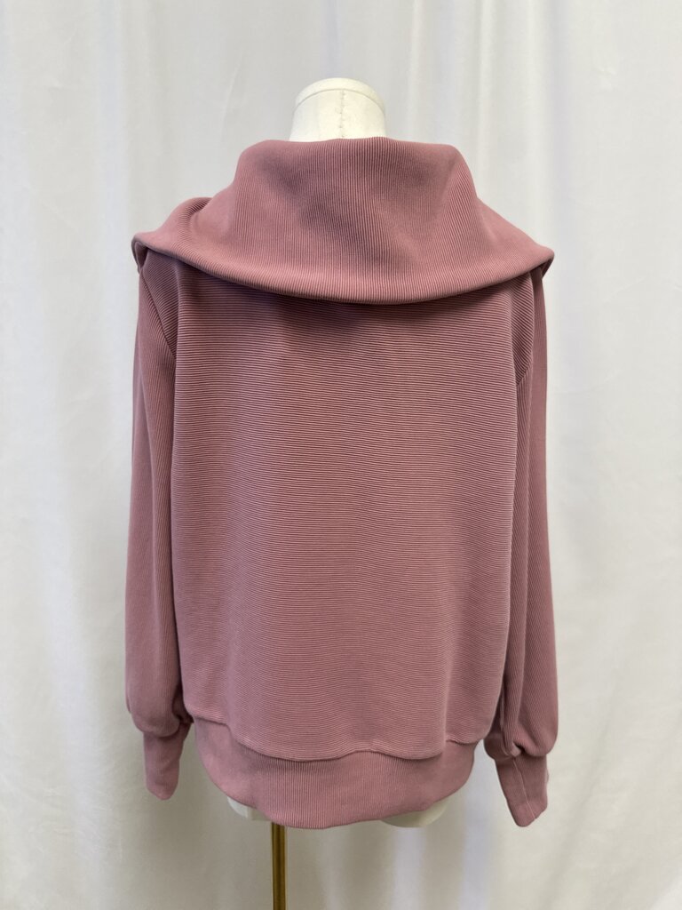 Varley Mauve Ribbed Half Zip