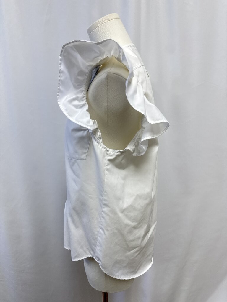 KMJ White Ruffle Top