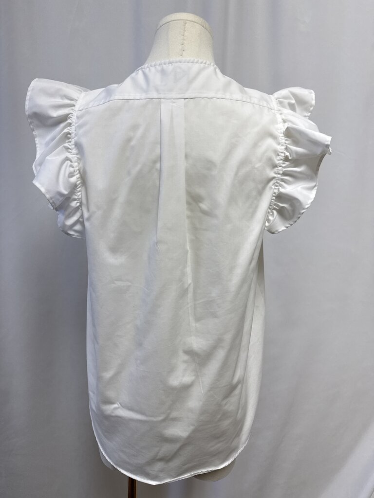 KMJ White Ruffle Top