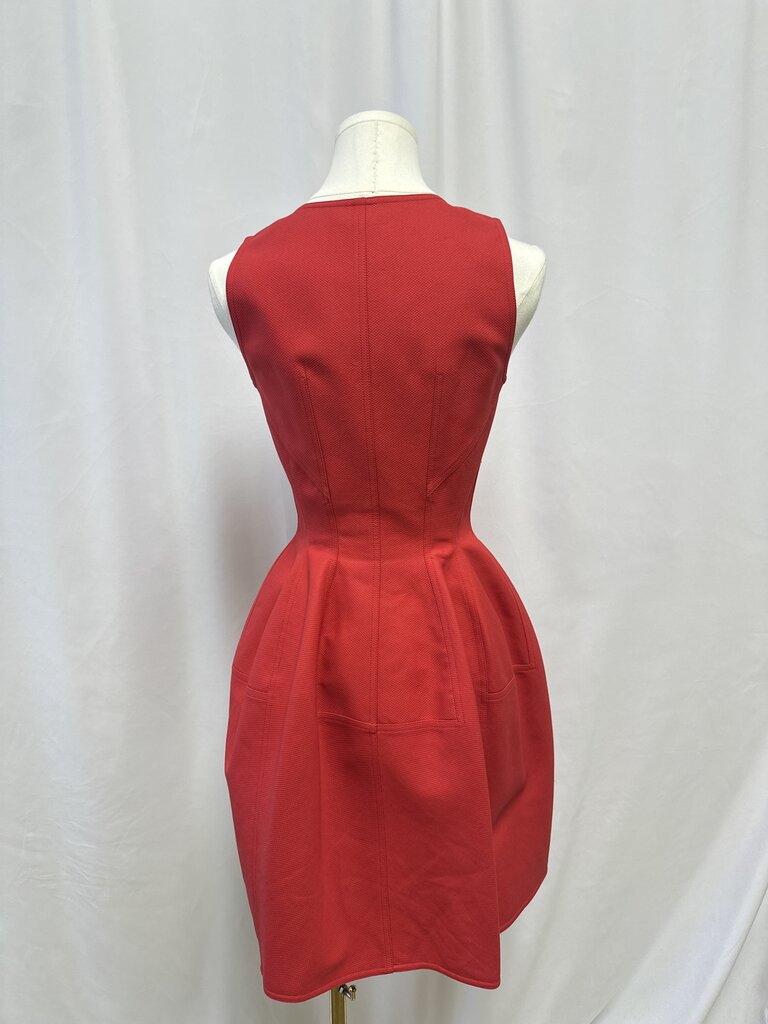 Alaia Red Zip Up Dress