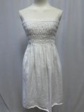 Rails White Smocked Linen Mini Dress/Skirt
