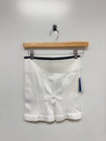 Alala White Ribbed Biker Short NWT