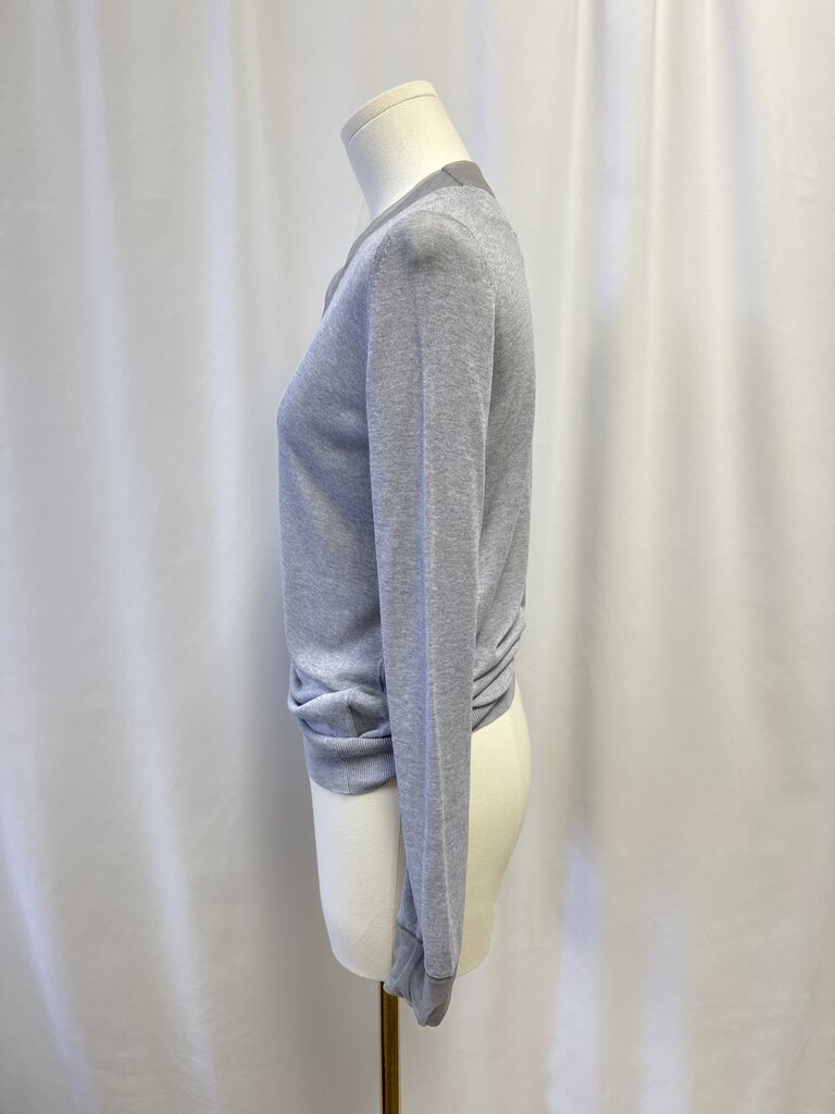 Maison Margiele Grey V-Neck Tissue Sweater