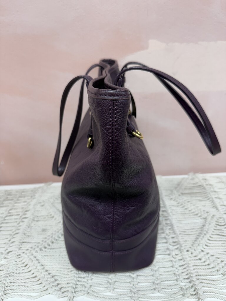 Louis Vuitton Aubergine Empreinte Citadine Tote MM '13 w/Box