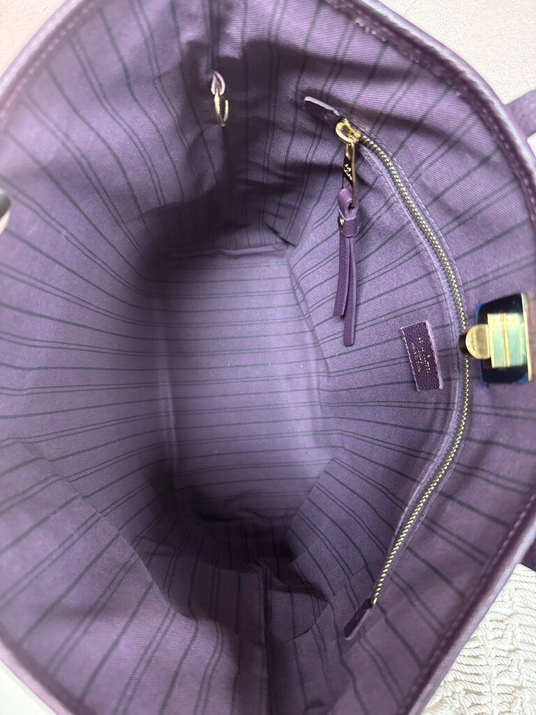 Louis Vuitton Aubergine Empreinte Citadine Tote MM '13 w/Box