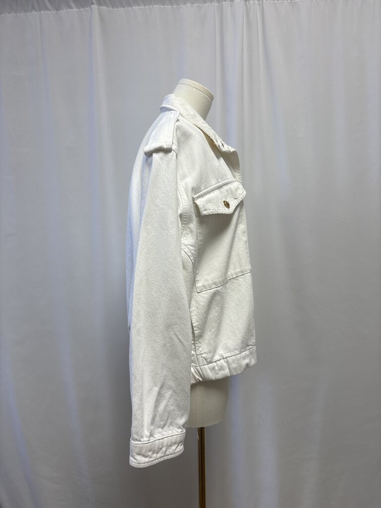Anine Bing White Denim Jacket NWT