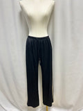 Donni Black Silk Side Stripe Jogger NWT