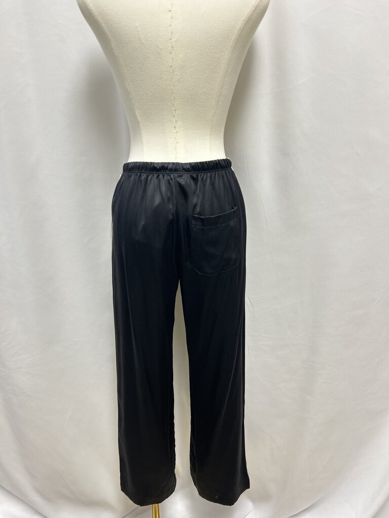 Donni Black Silk Side Stripe Jogger NWT