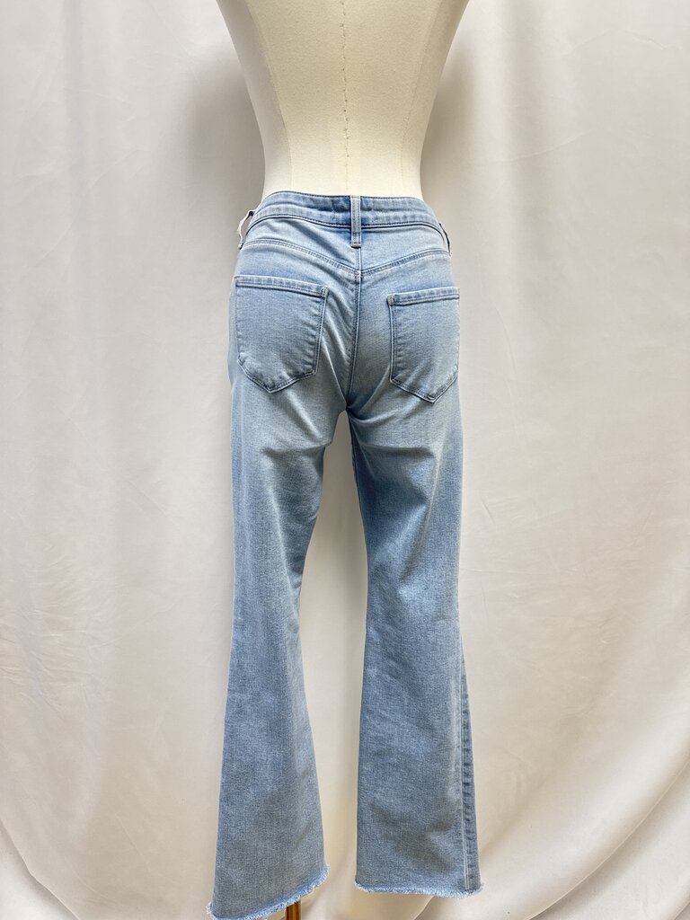 L'Agence Light Wash Straight Leg Jean