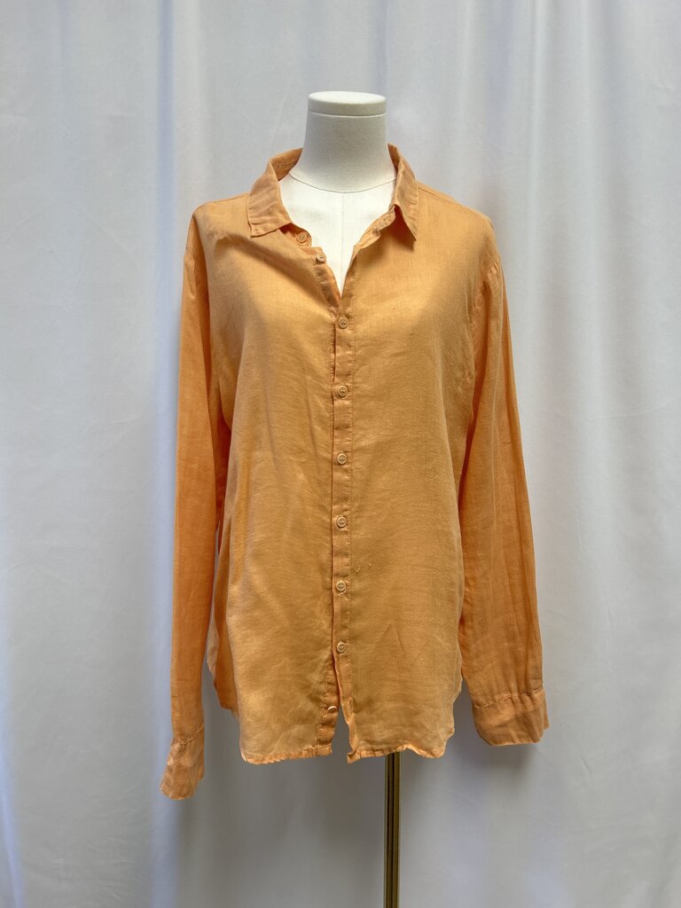 CP Shades Apricot Linen Button Up