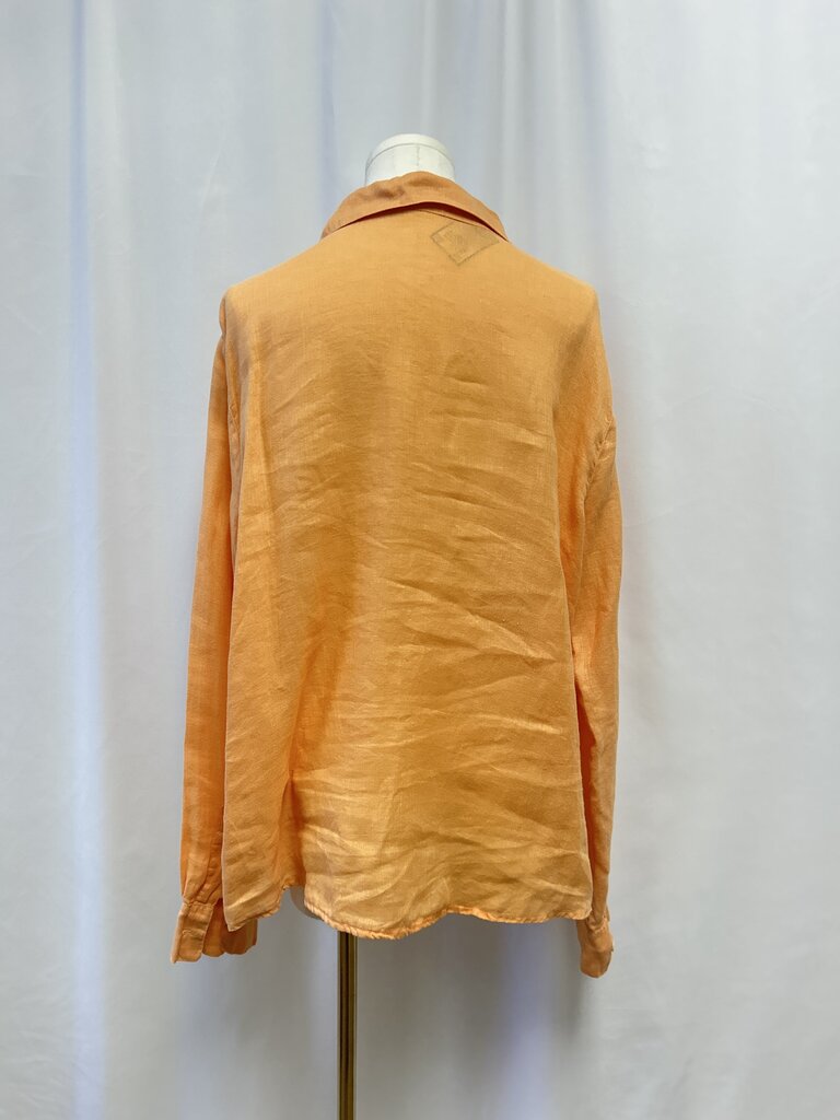 CP Shades Apricot Linen Button Up