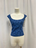 Reformation Blue Rose Smocked Tank NWT