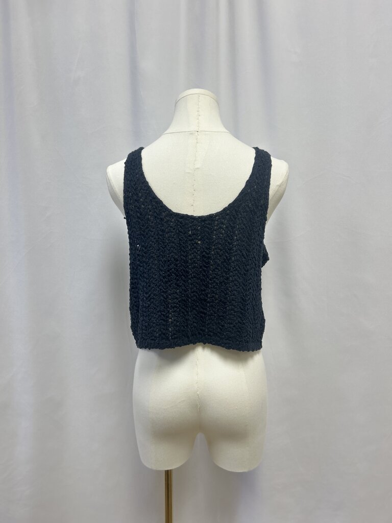 Free People Black Knit Tank NWT