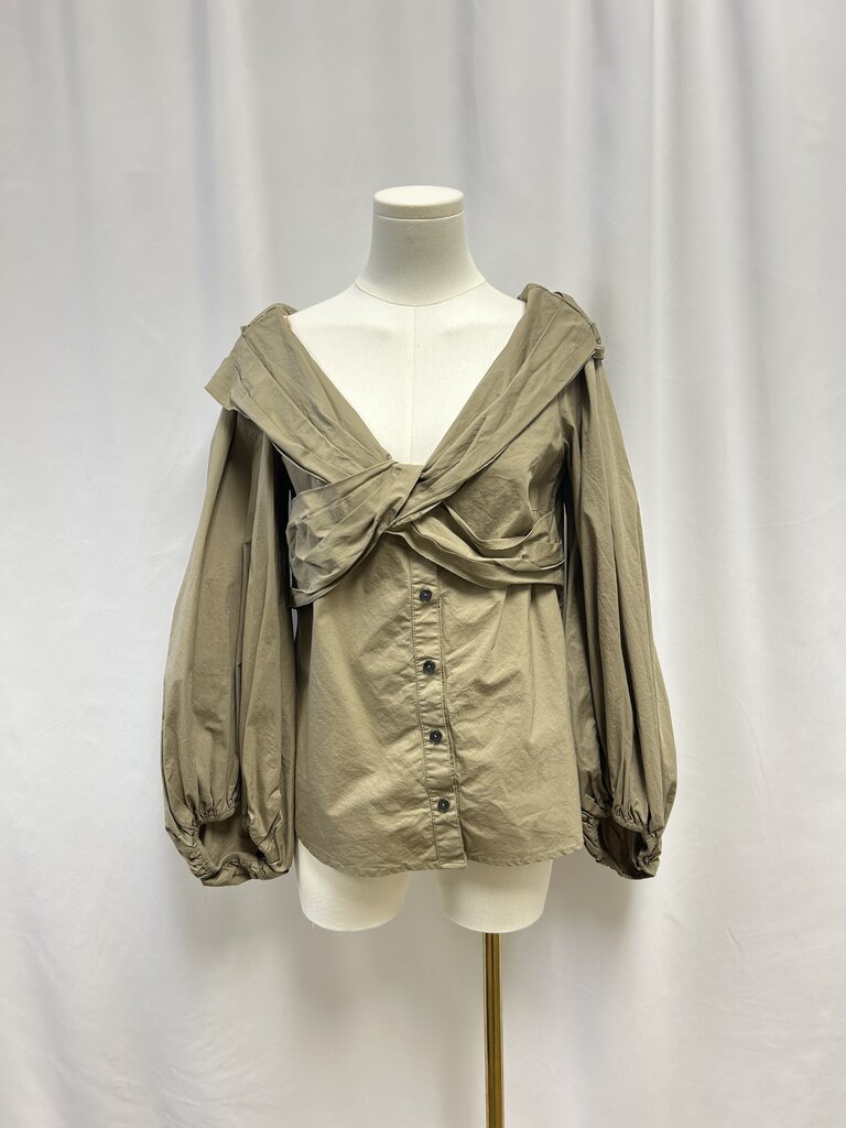 Bailey 44 Tan Criss Cross Top