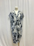 Pas de Calais Blue Printed Sheath Dress