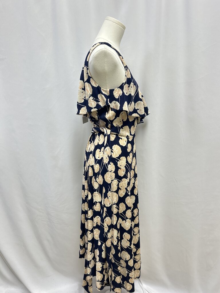 DVF Blue Floral Wrap Dress NWT