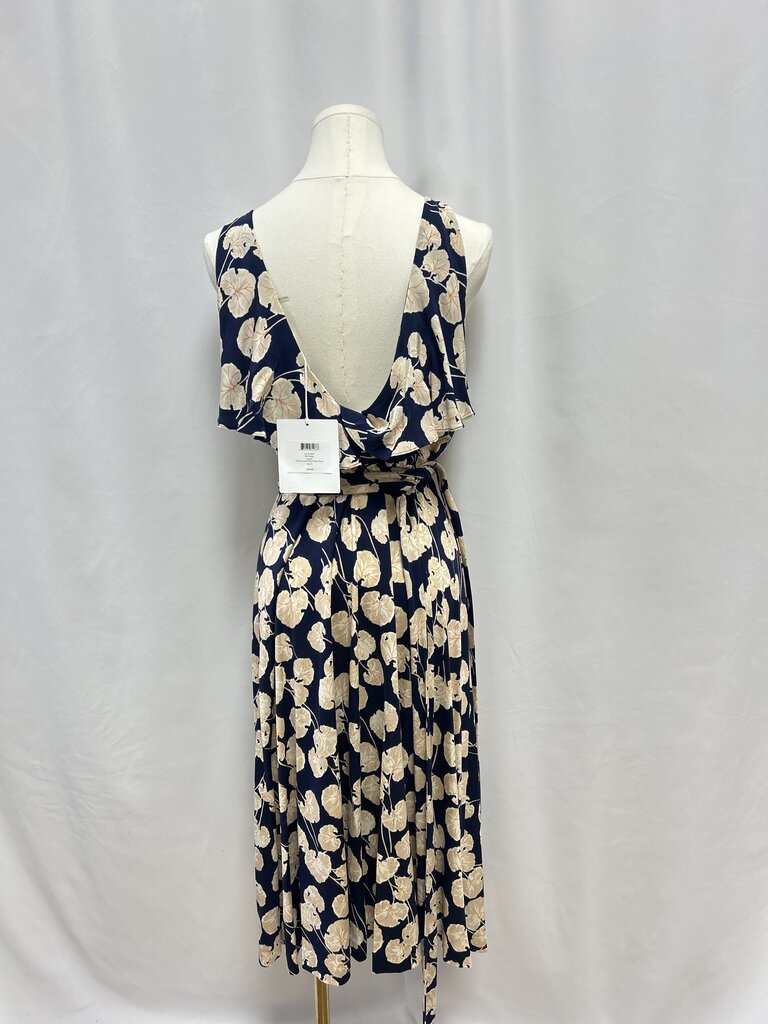 DVF Blue Floral Wrap Dress NWT