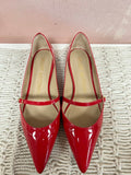 Stuart Weitzman Red Patent Flat