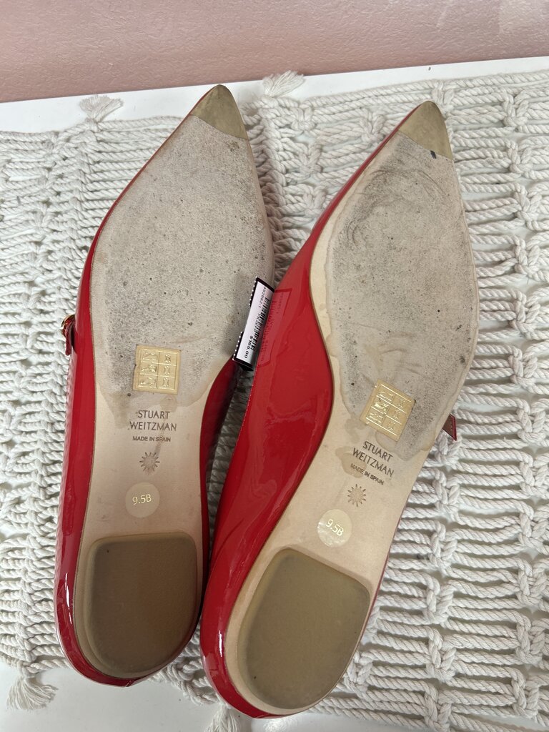 Stuart Weitzman Red Patent Flat