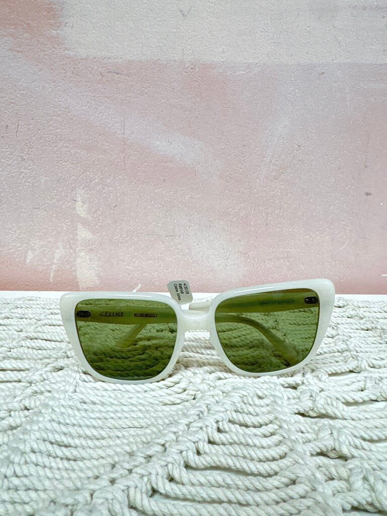 Celine White Frame Cat Eye Sunglasses