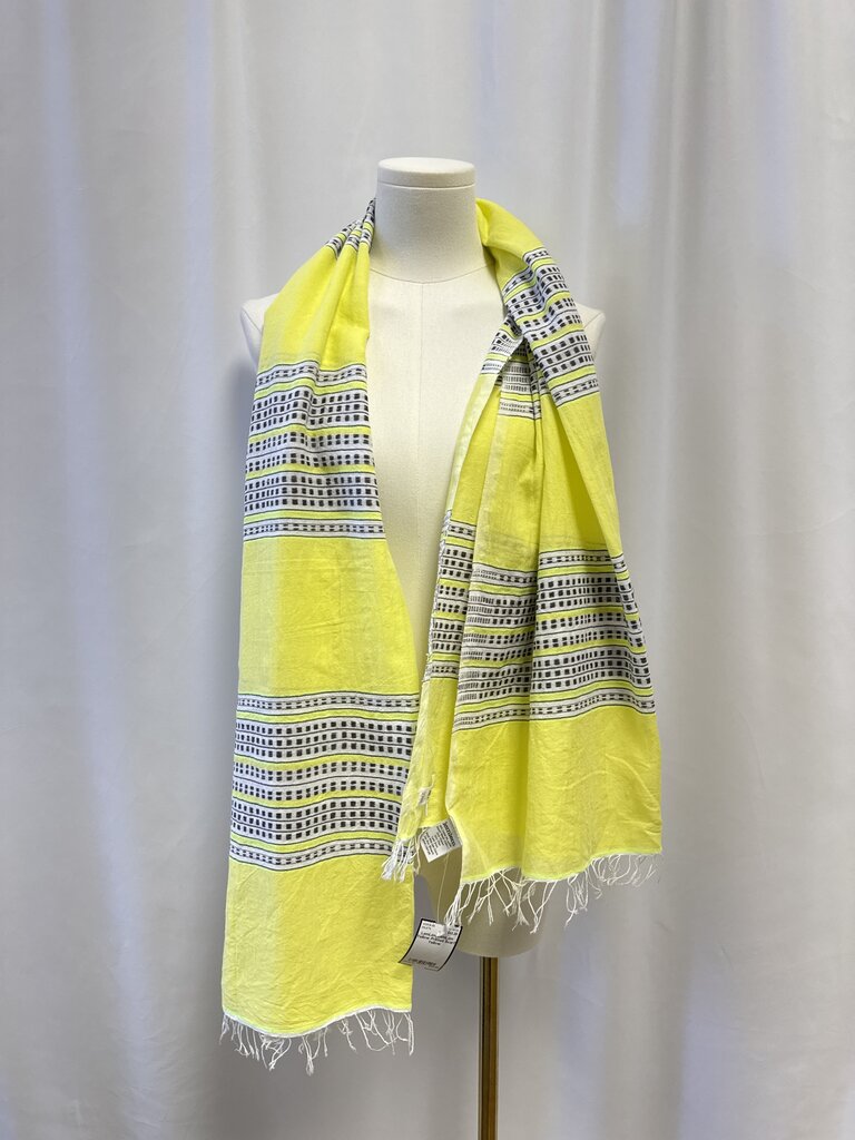 LemLem Yellow Printed Scarf