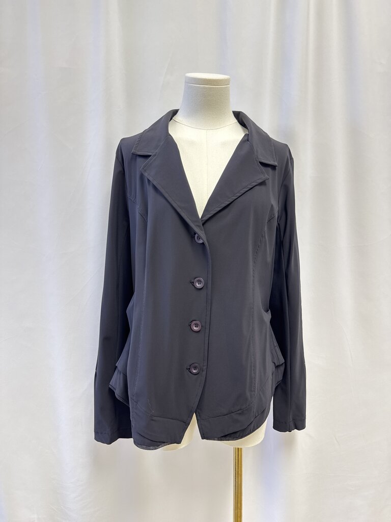 Porto Black Nylon Jacket