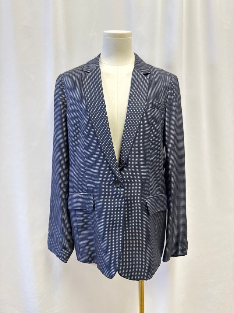 rag & bone Navy Polka Dot Blazer