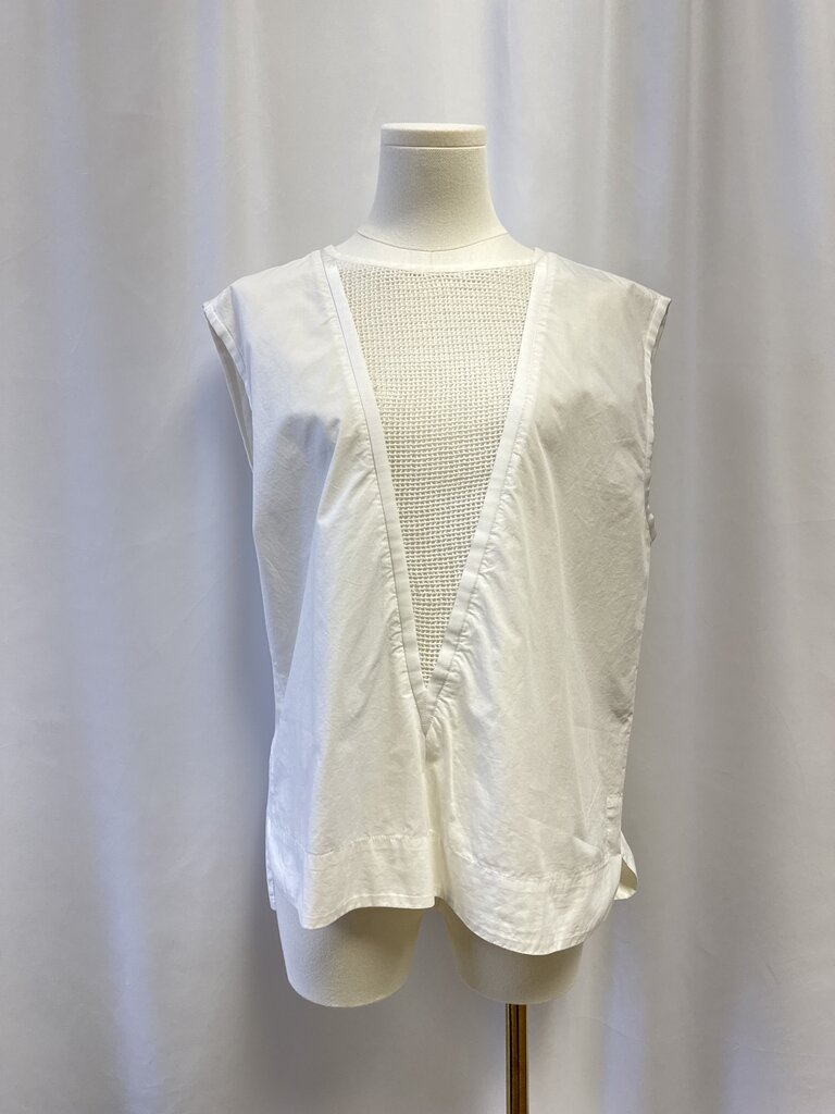 Isabel Marant White Mesh Front Top