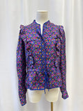 See by Chloe Blue Printed Silk Top