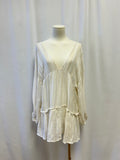 L Space White and Gold Mini Dress NWT