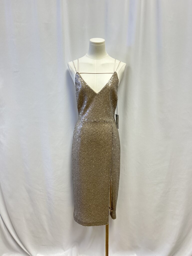 Bailey 44 Champagne Sequin Maxi Dress NWT