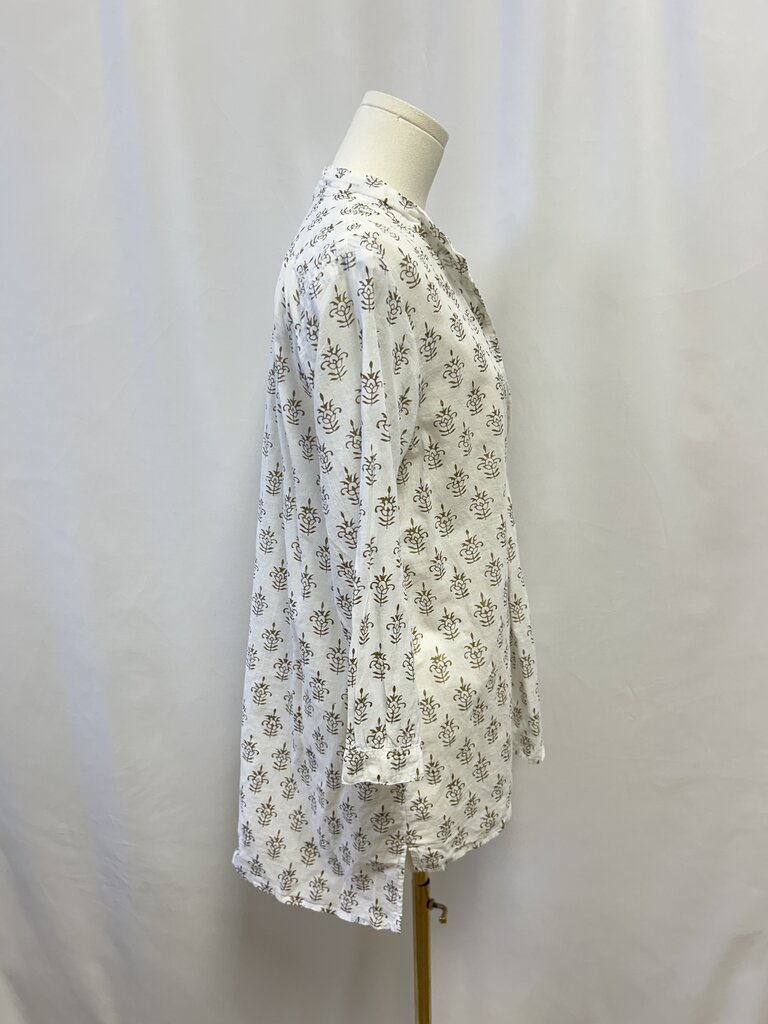 CP Shades White and Gold Mini Cover Up Dress