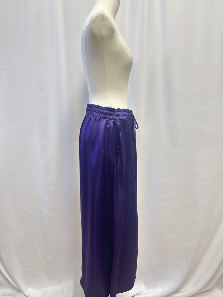 Max Mara Purple Satin Skirt