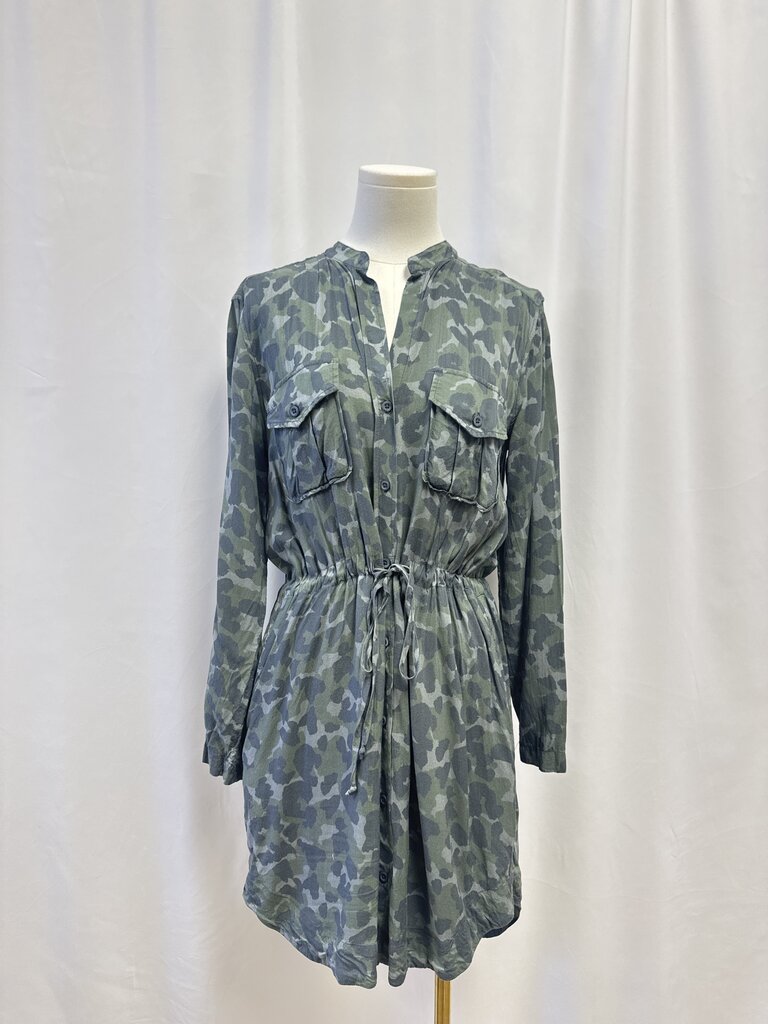 cloth & stone Green Camo Dress