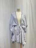 Ramy Brook Blue Striped Cover Up